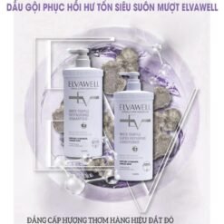 Bộ gội xả giảm gàu giảm rụng tóc và phục hồi hư tổn ELVAWELL