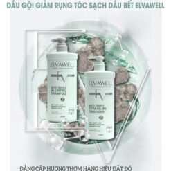 Bộ gội xả giảm gàu giảm rụng tóc và phục hồi hư tổn ELVAWELL