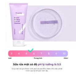 Sữa rửa mặt làm sạch dịu nhẹ cho mọi loại da TIA'M Snail & Azulene Low PH Cleanser