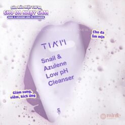 Sữa rửa mặt làm sạch dịu nhẹ cho mọi loại da TIA'M Snail & Azulene Low PH Cleanser