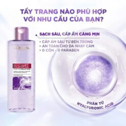 Nước Tẩy Trang Làm Sạch Và Siêu Cấp Ẩm L'oreal Revitalift Hyaluronic Acid Hydrating Micellar Water