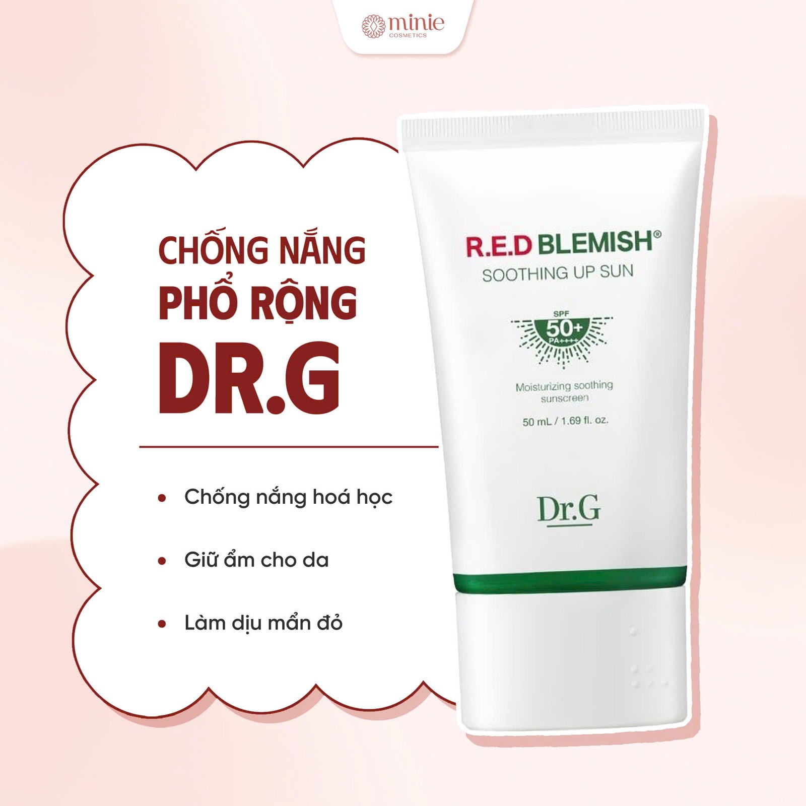 Kem Chống Nắng Phổ Rộng Hàn Quốc DR.G Sun Cream SPF50+ PA+++ 50ml