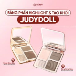 Bảng phấn bắt sáng tạo khối 4 ô Judydoll Highlight & Contour 9g