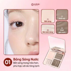 Bảng phấn bắt sáng tạo khối 4 ô Judydoll Highlight & Contour 9g