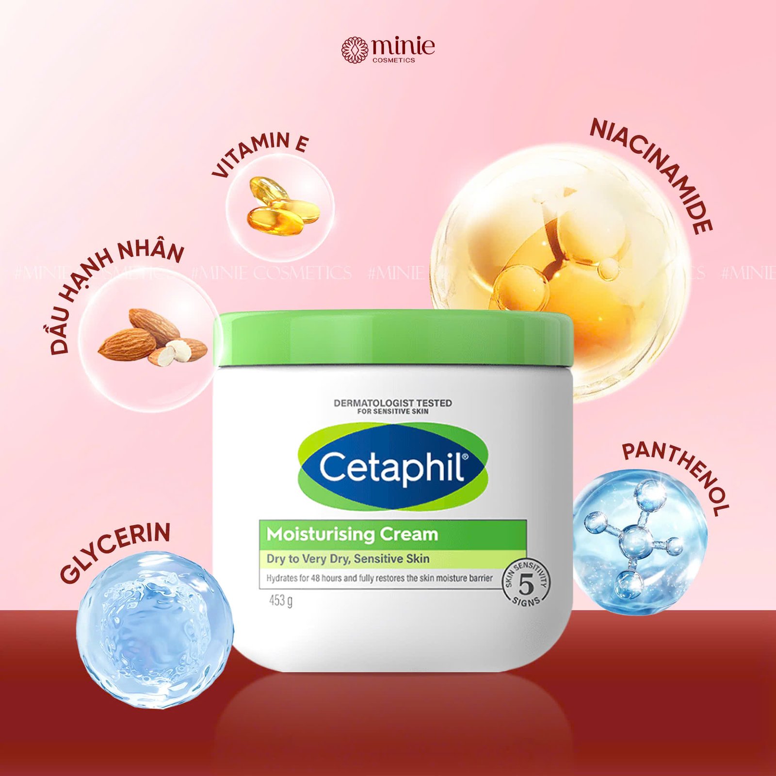 Kem dưỡng ẩm cho da nhạy cảm Cetaphil Moisturizing Cream